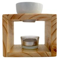 Bliss Holistic Living Wooden Soy Wax Burner